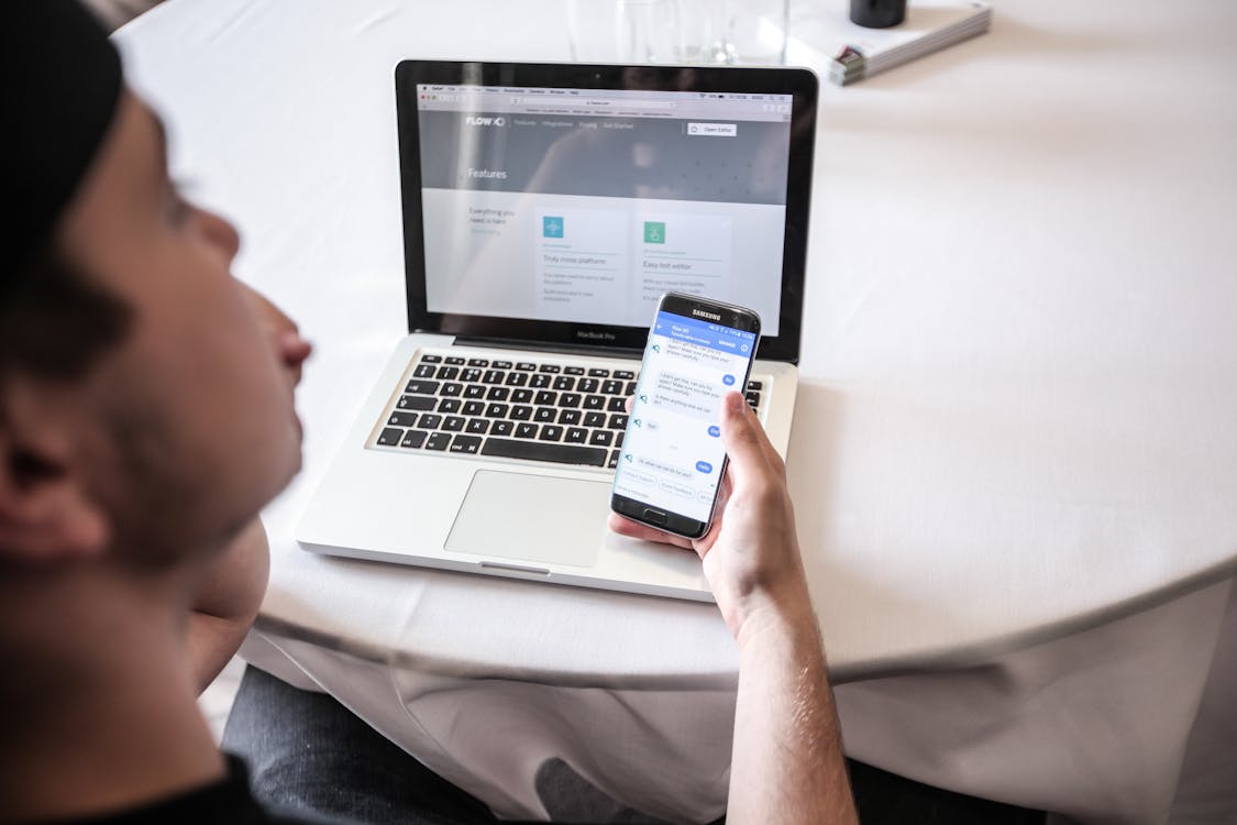 Chatbot on mobile device