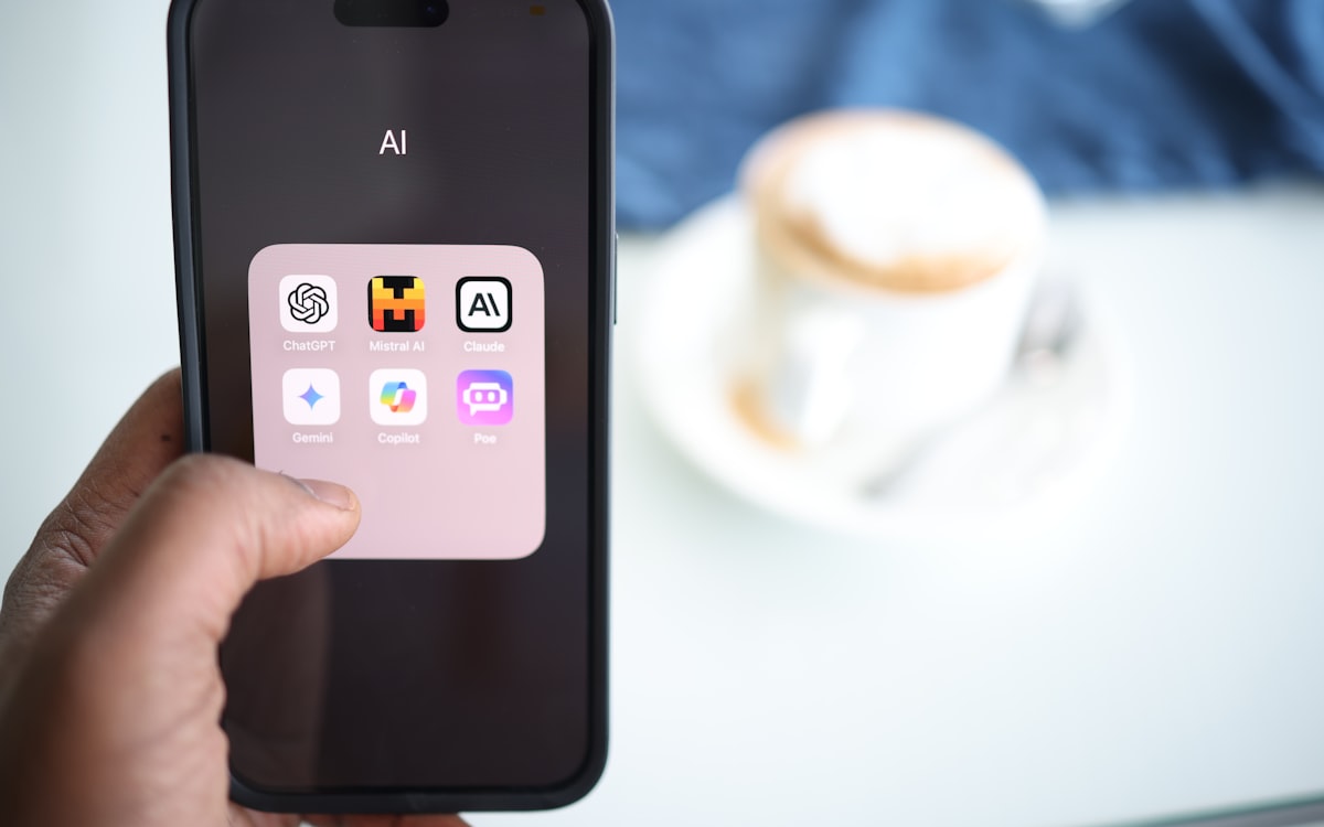 AI technology abstract circuit board