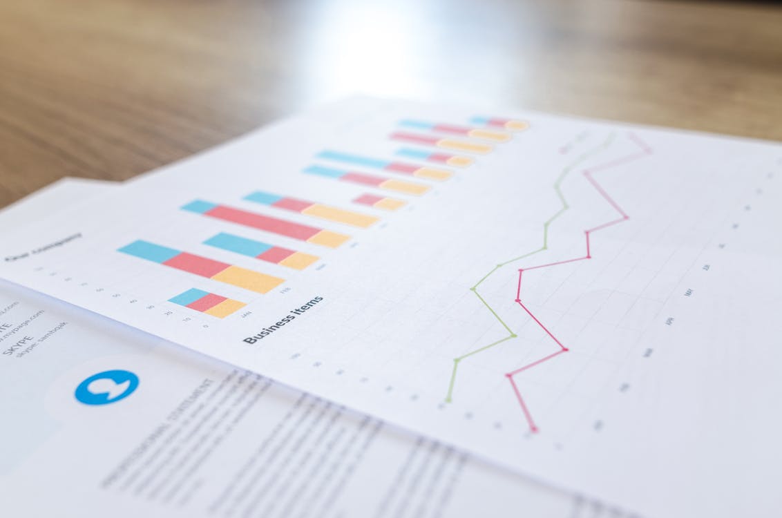 Business graph and chart analytics