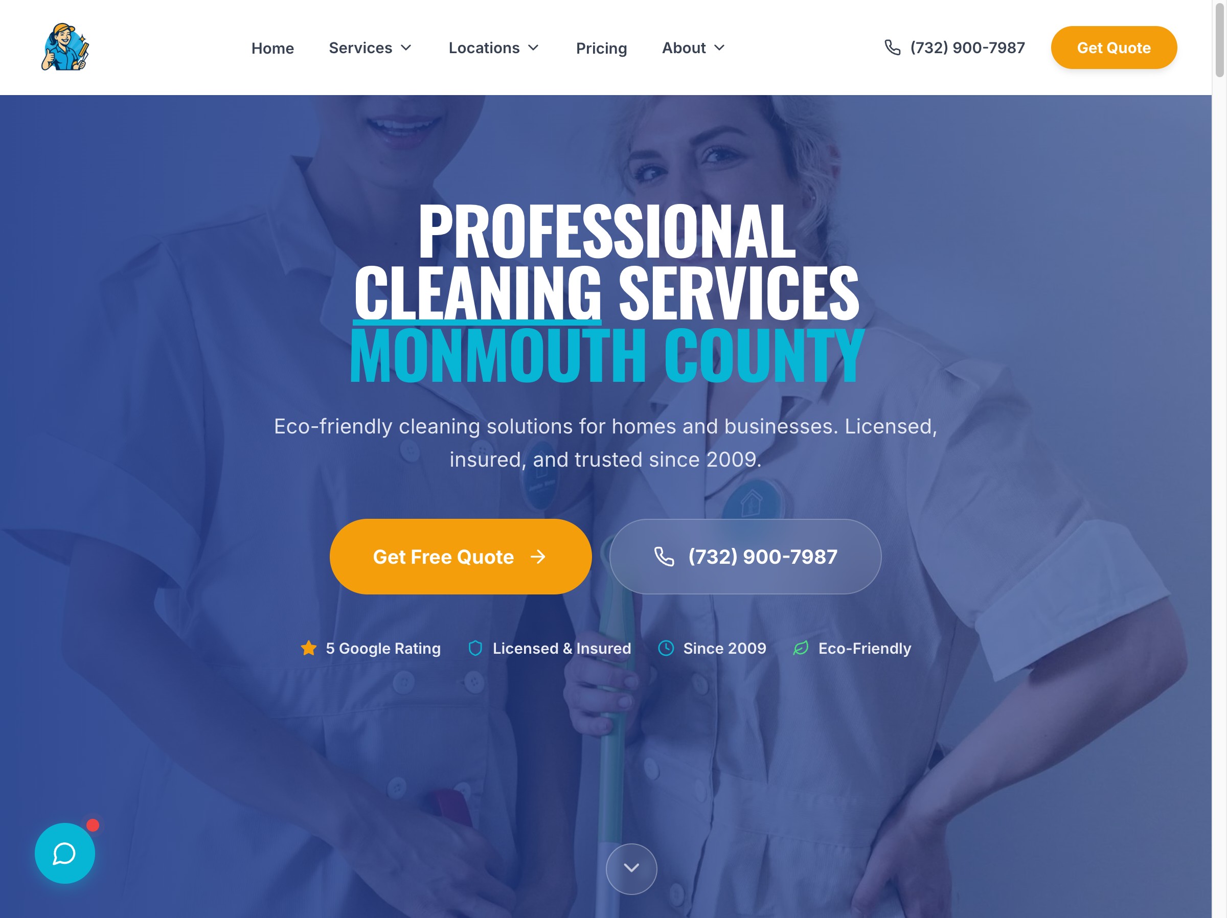 Costa1 Cleaning — Built and launched a full-service website covering 53 NJ towns