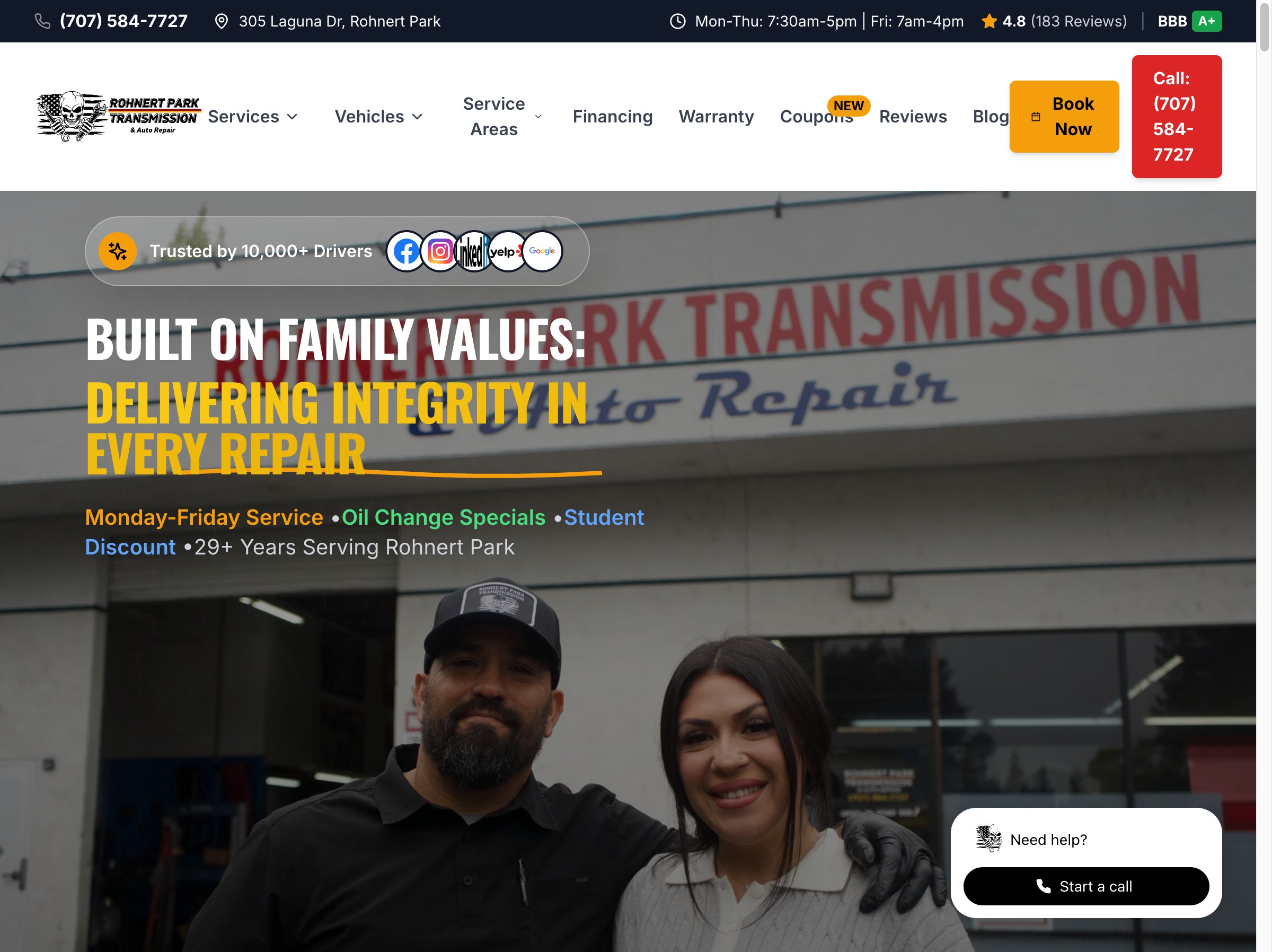 Rohnert Park Transmission case study - From Local Auto Shop to $87K/Mo Traffic Value