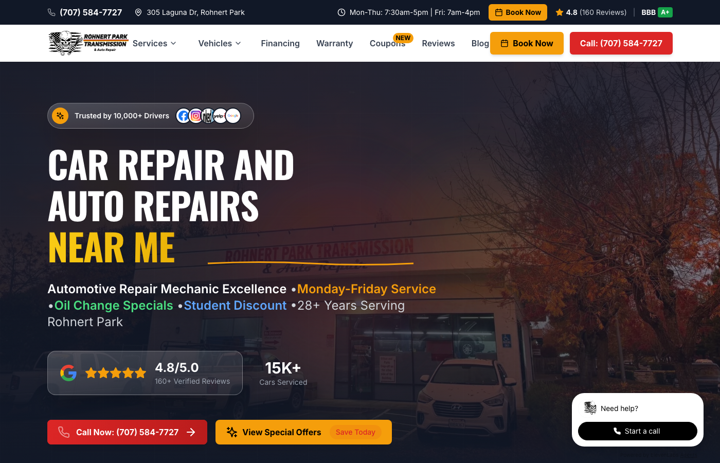 Rohnert Park Transmission - 656% Traffic Growth